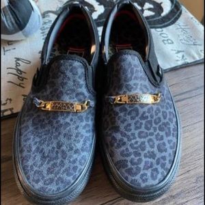 Vans Skate Slip On Cher Strauberry Cheetah.